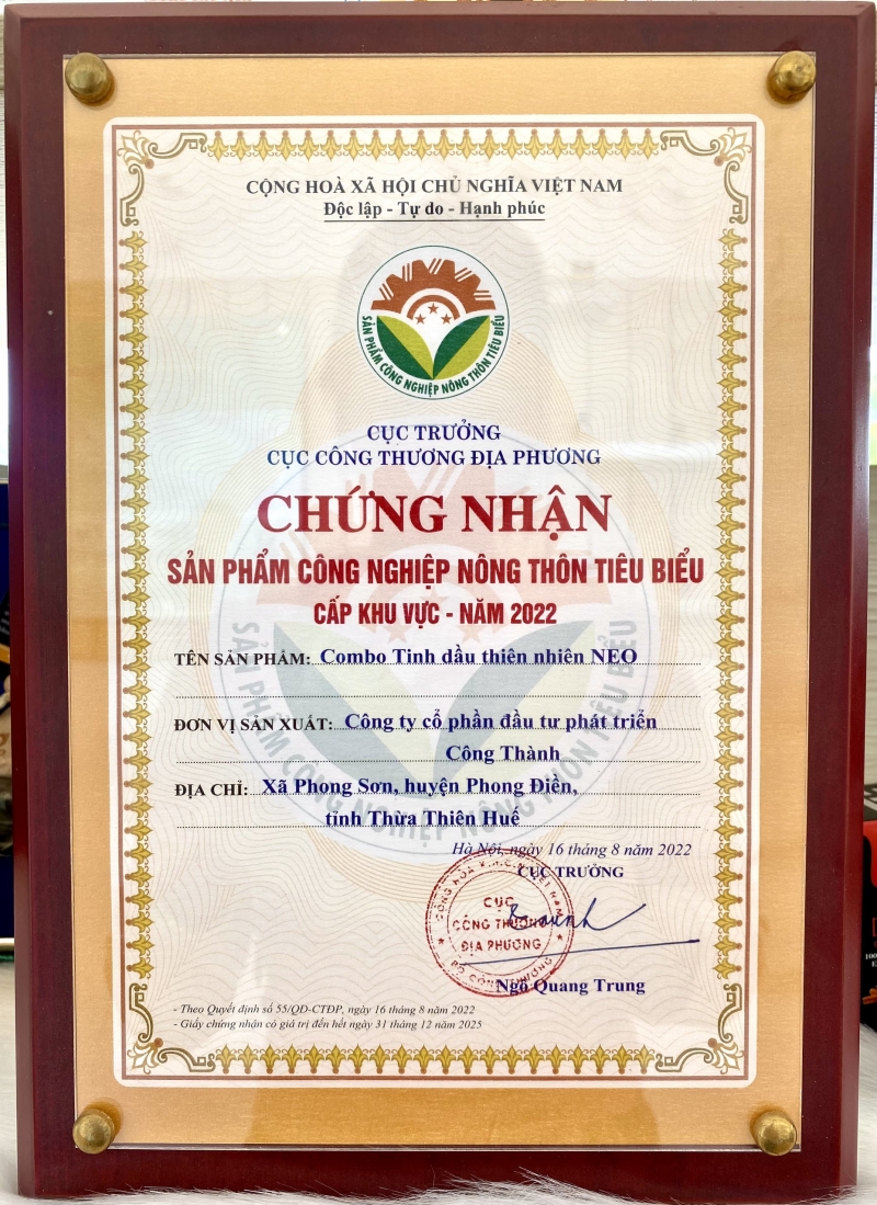 Các giấy tờ chứng nhận và kiểm định chất lượng